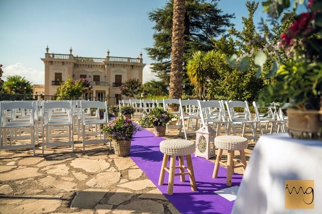 Celebración de bodas en Palacio Quinta Alegre en Granada