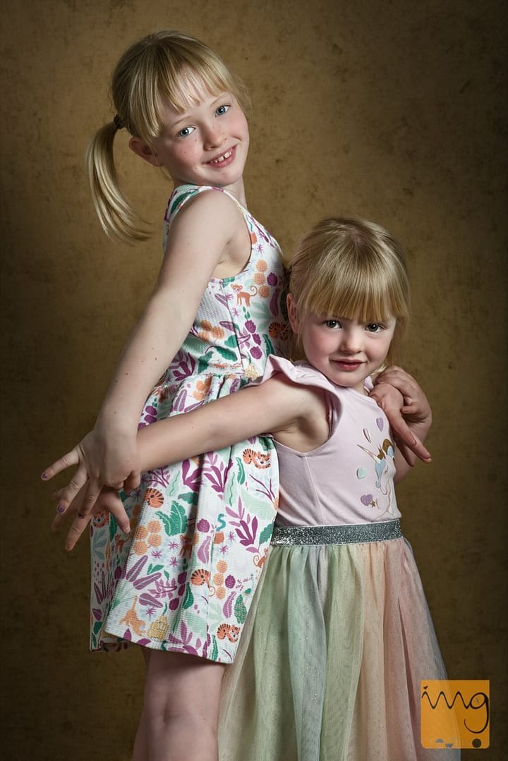 Retrato Fine Art de hermanas
