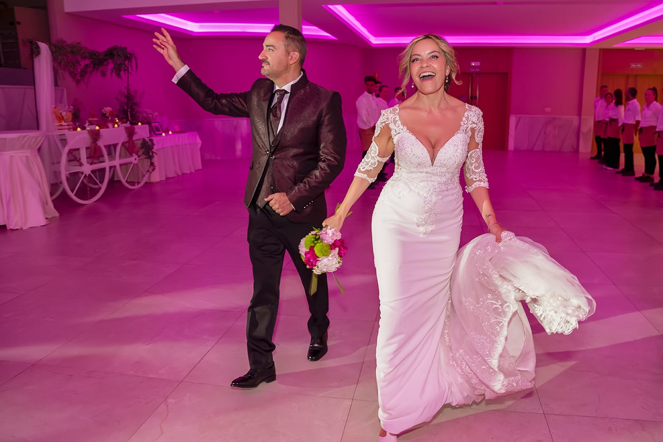 Entrada a la celebración boda Hotel Granada Palace, Celebración boda Monachil